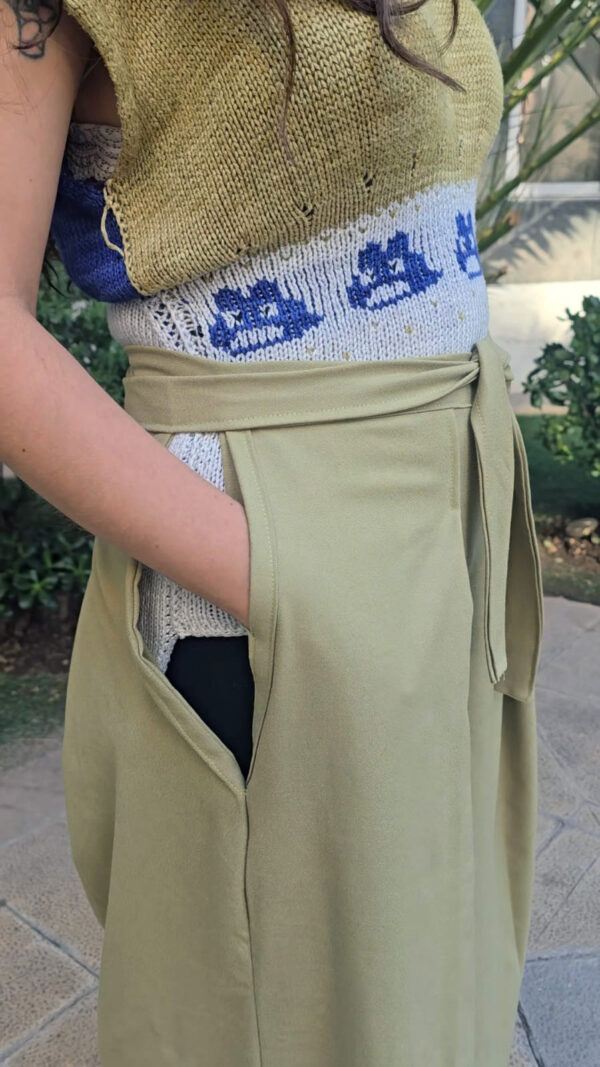 symmetric hakama 4 pleats